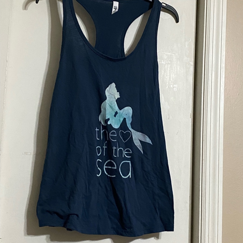 Navy Blue Mermaid Tank Top